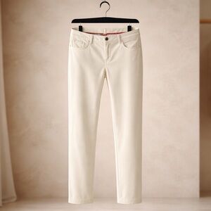 Alberto Golf Pants Size 6-8White Stretch Performance Trousers